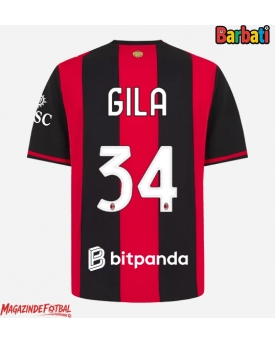 AC Milan Mario Gila #34 Tricou Fotbal Replică 2026-27 Barbati Acasa AC Milan Mario Gila #34 Tricou Fotbal Replică 2026-27 Barbati Acasa